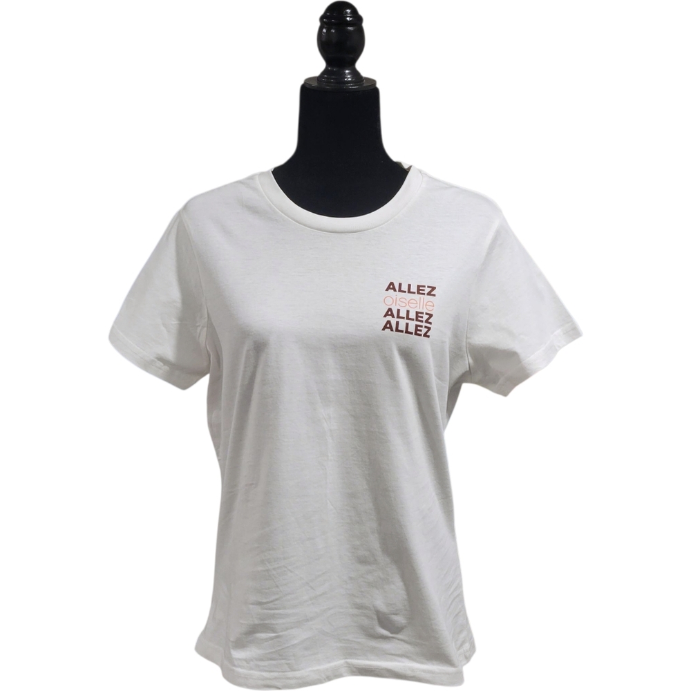 Oiselle Allez Allez Cotton Tee.  Sz M